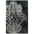 Empire Art Direct Night Hamsa I Reverse Printed Tempered Glass Art with Silver Leaf TMS-119709-3248